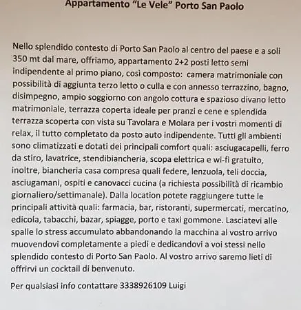 Appartamento Le Vele Porto San Paolo  Exterior photo
